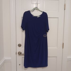 Chic Royal Blue Midi Dress